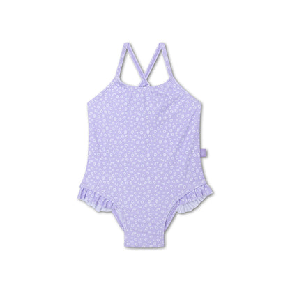 Swim Essentials Swimsuit Girls - Lila - Leopard