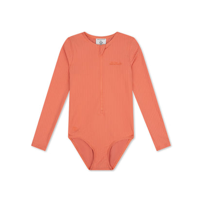 Swim Essentials Uv Swimsuit Girls With Long Sleeves - Pink - Pink Bay