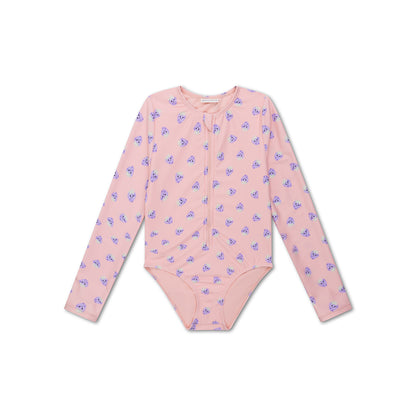 Costume da bagno per ragazze Swim Essentials UV con maniche - rosa/viola - Blackberry