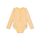 Swim Essentials Uv Swimsuit Girls With Sleeves - Yellow - Florish