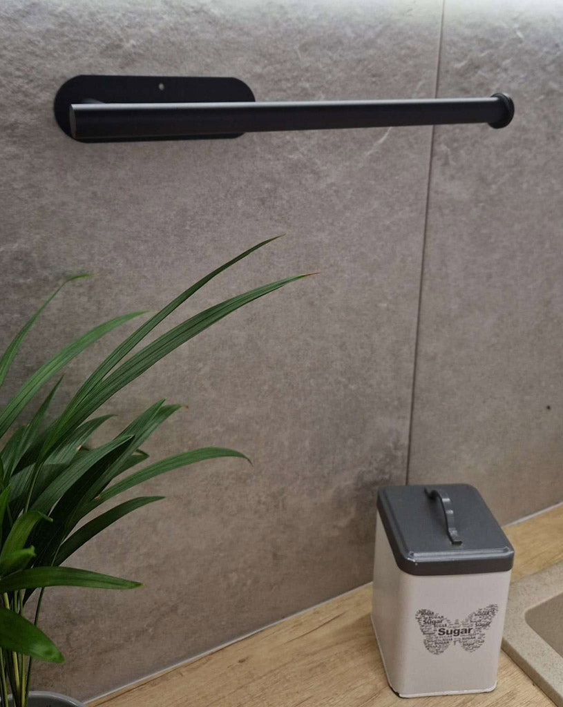 Toilet Paper Towel Holder Black