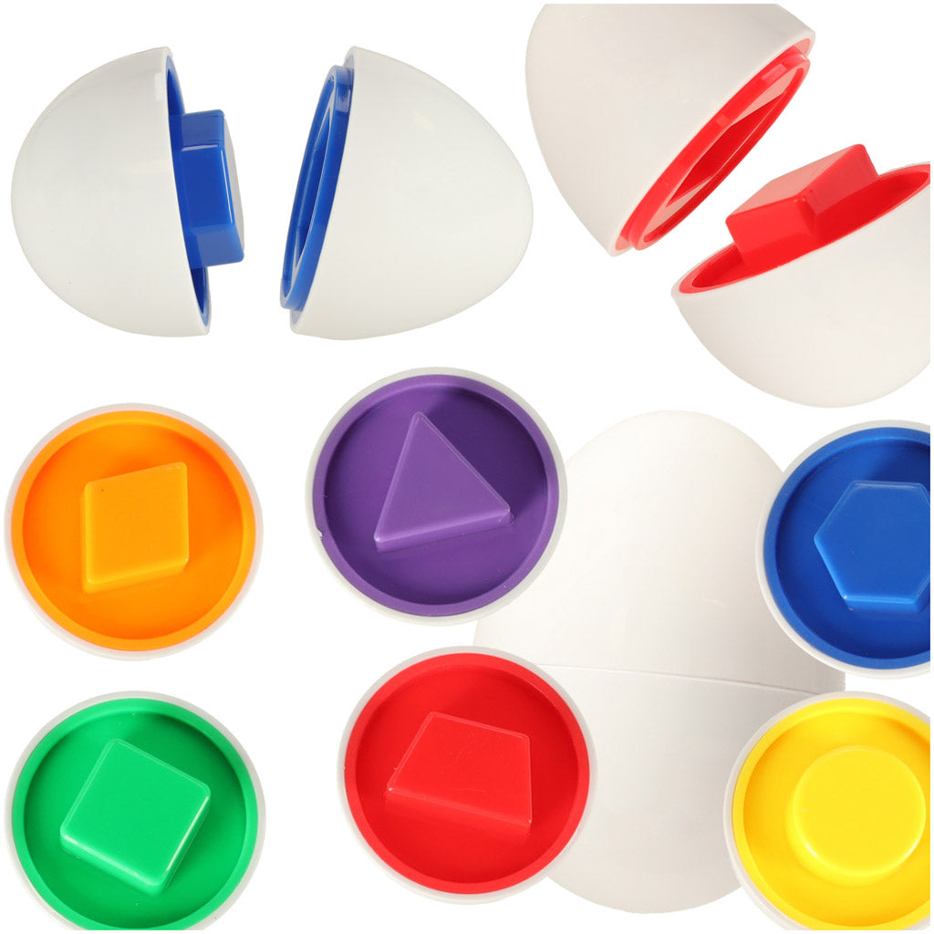 Educational Eggs Toy Match Shapes And Colors