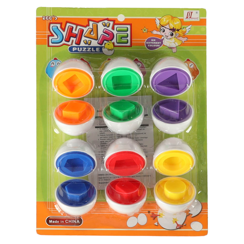 Educational Eggs Toy Match Shapes And Colors
