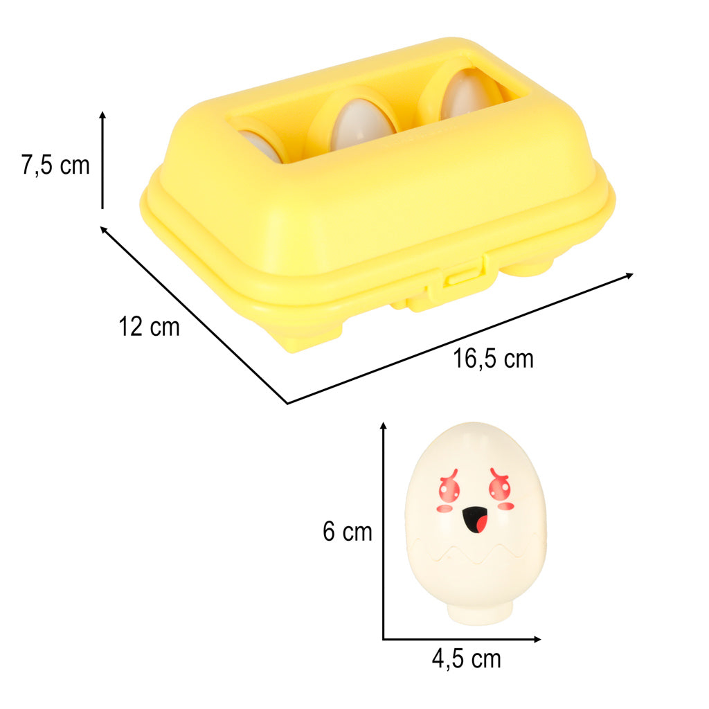 Educational Puzzle Sorter Match Shapes Eggs Montessori Animals 6 Pcs