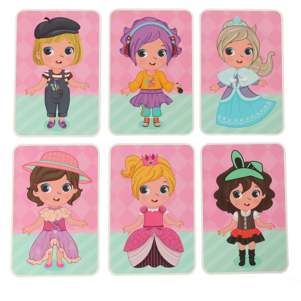 Magnetic Puzzle Dress Up Doll 51el.