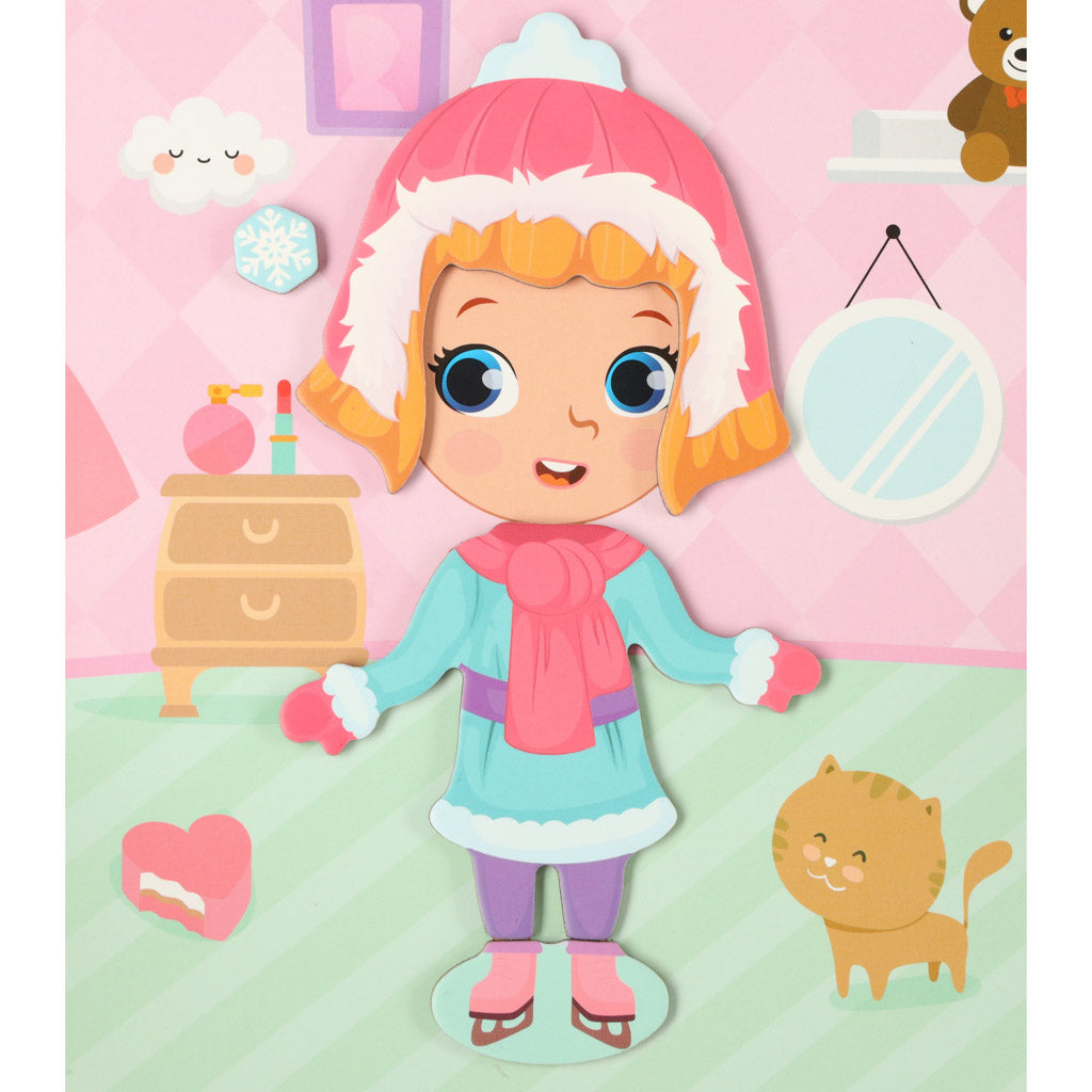 Magnetic Puzzle Dress Up Doll 51el.
