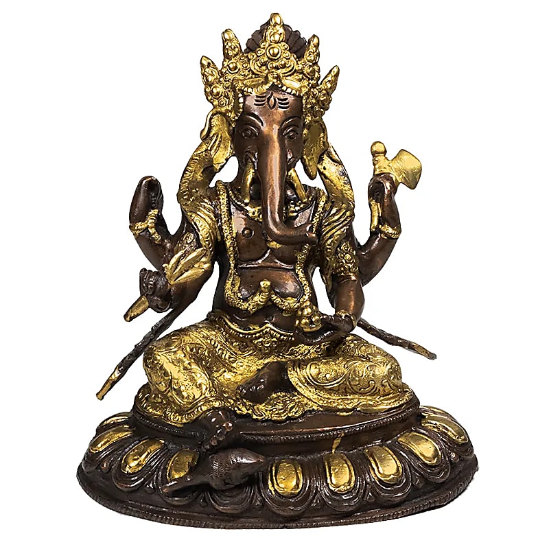Ganesh mässing 2 färger - 2050 G; 20 cm