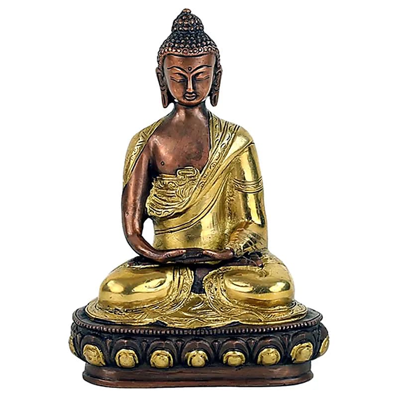 Socha Buddhy Amitabha dvoubarevná - 1500 G; 20 cm