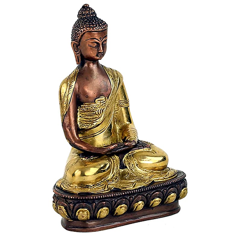 Socha Buddhy Amitabha dvoubarevná - 1500 G; 20 cm