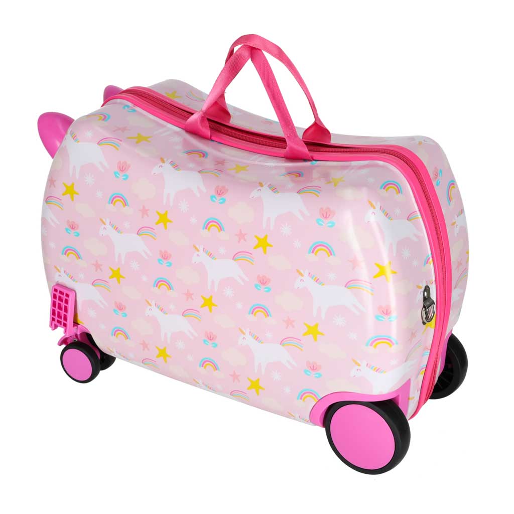 Travel Suitcase For Children On Wheels Hand Luggage Unicorn