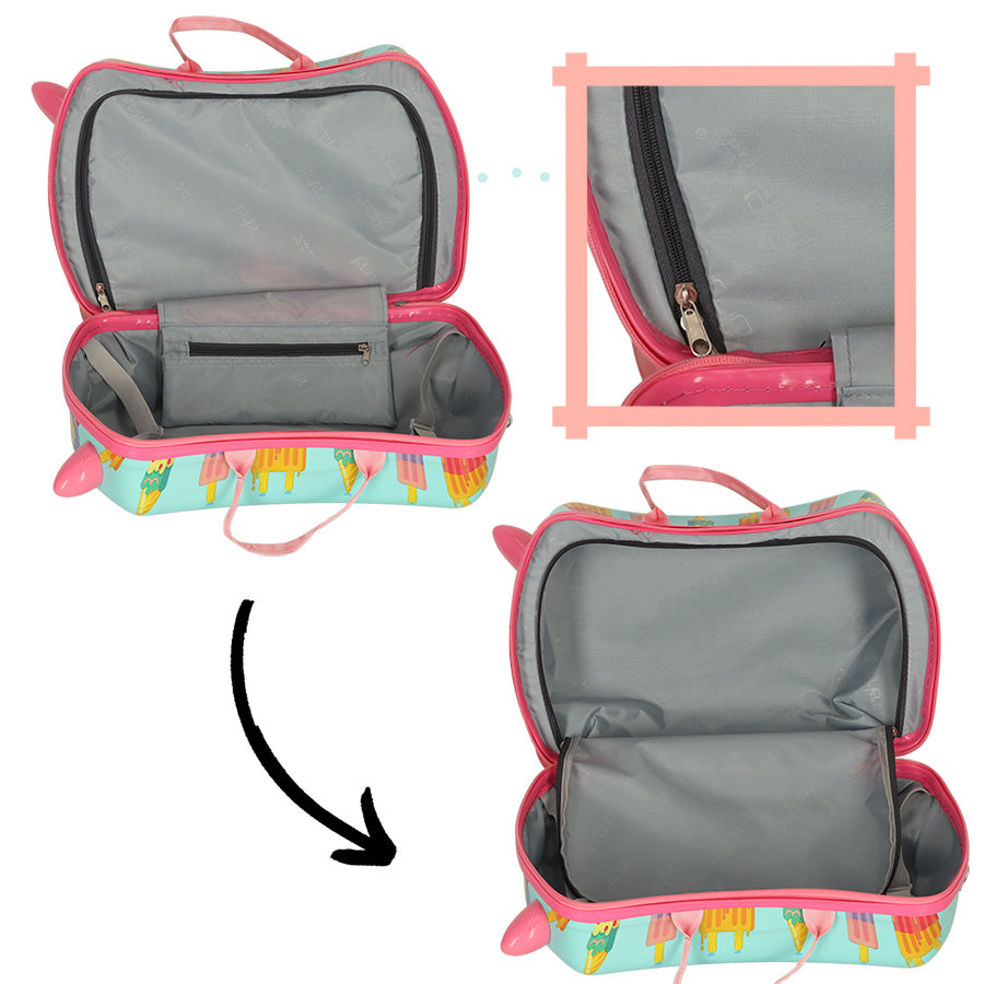 Children's Travel Case On Wheels Ice Cream