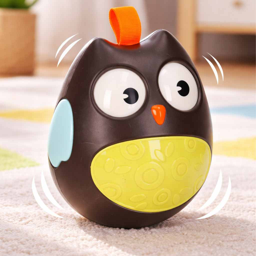 Wańka Wstańka Owl Sensory Sway Brown