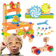Workshop Educational Chair Wooden Blocks Construction Set 49el.