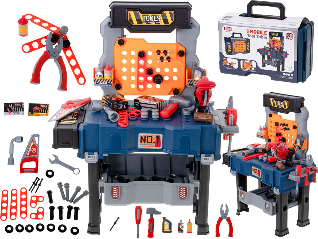 Workshop Diy Set Table + Tools 65el.