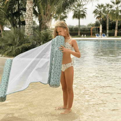 Swim Essentials Water Hammock - Green - Leopard
