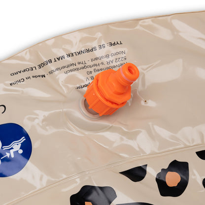 Swim Essentials oppustelig vandsprøjte - Beige - Safari Chic - Ø 150 Cm