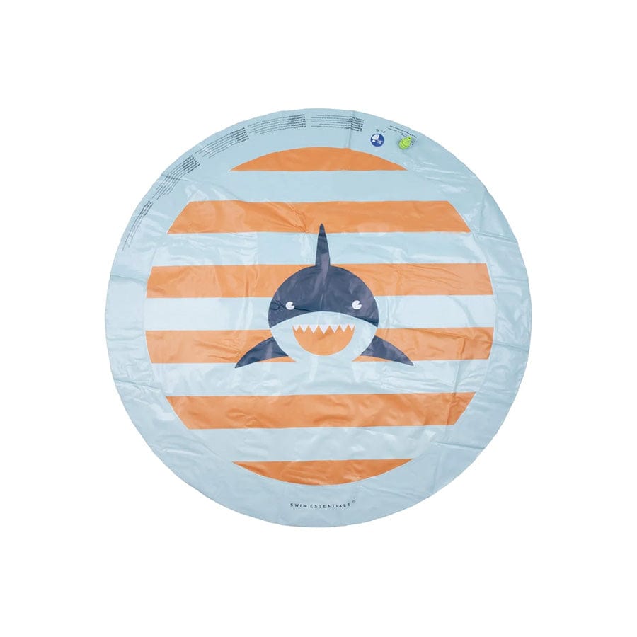 Swim Essentials Inflatable Water Sprayer - Multicolor - Tropical Shark - Ø 150 Cm