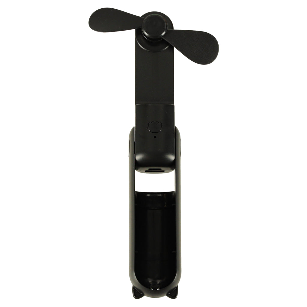Ventilatore da scrivania Mini mulino a vento pieghevole portatile USB portatile nero