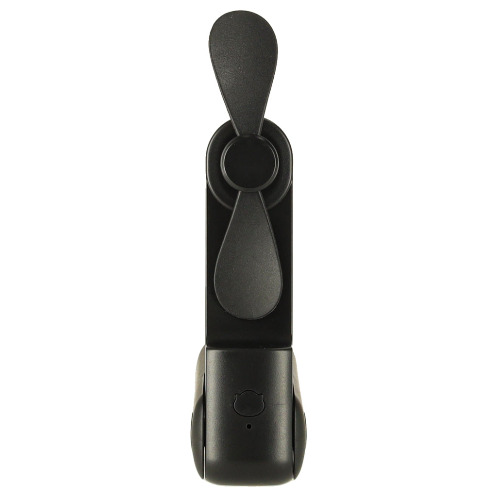Ventilatore da scrivania Mini mulino a vento pieghevole portatile USB portatile nero