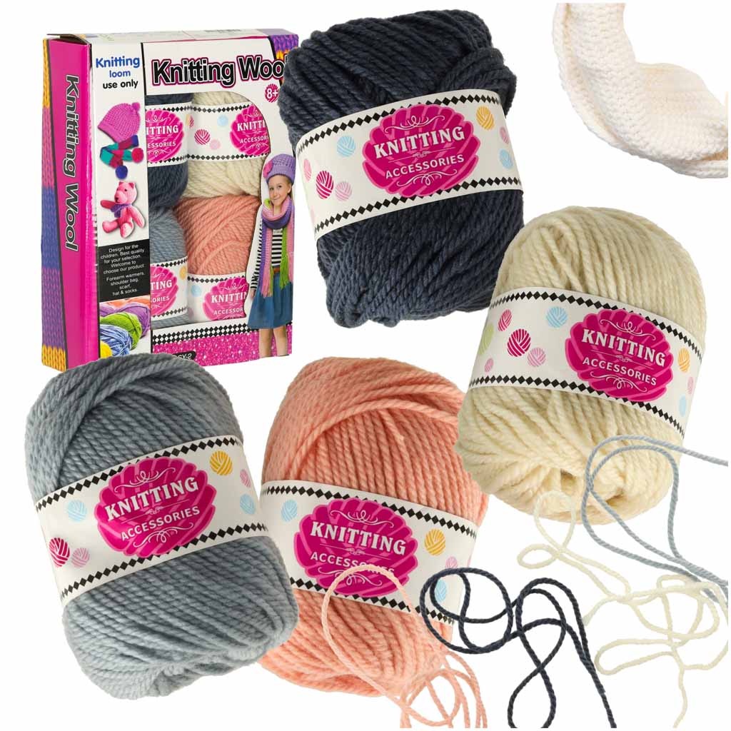 Knitting Yarn Ball Wool Yarn 4 Pcs.