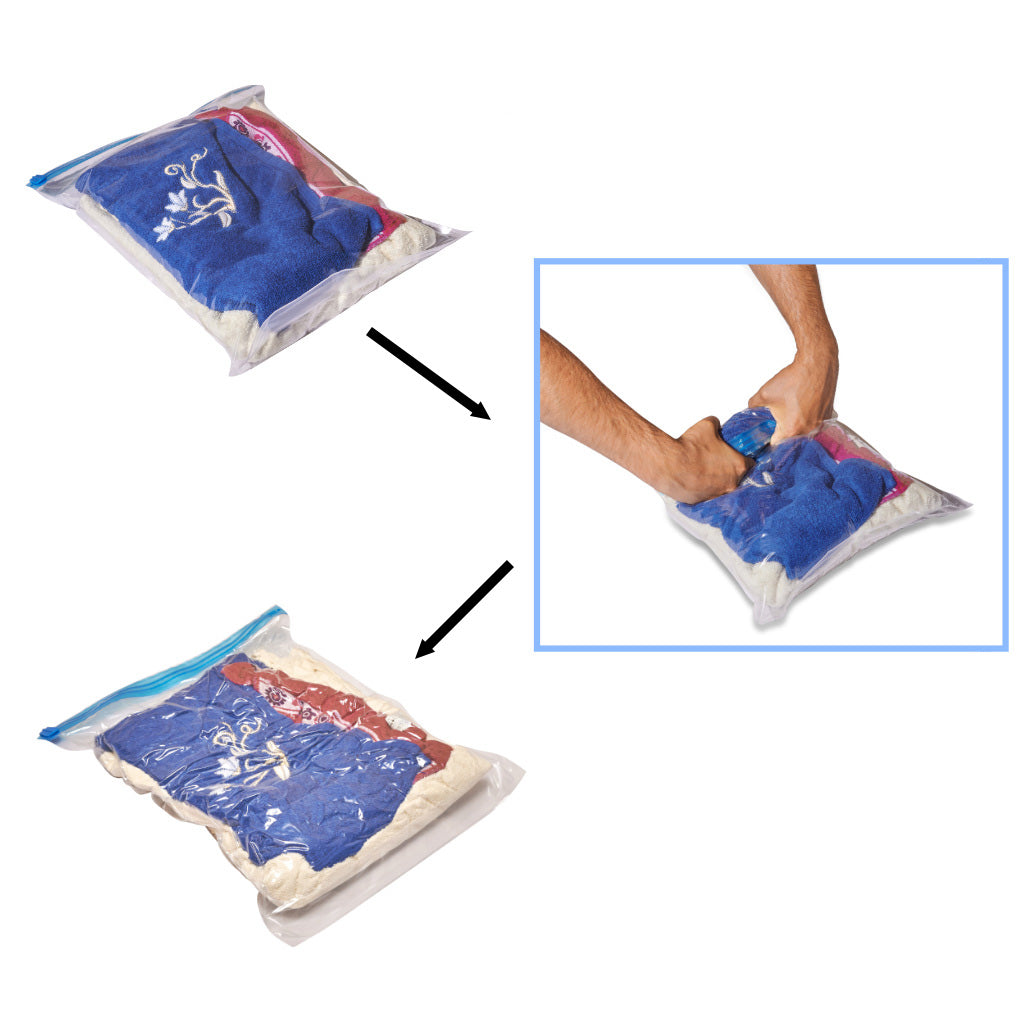 Worki próżniowe na ubrania 9 sztuk 3 rozmiary 35x50cm 40x50cm 50x70cm