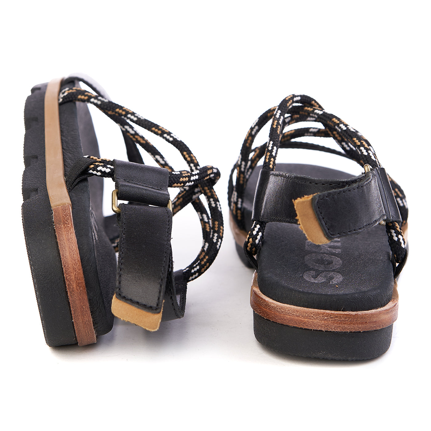 Sandali Sorel Torpeda Pelle Naturale Nero