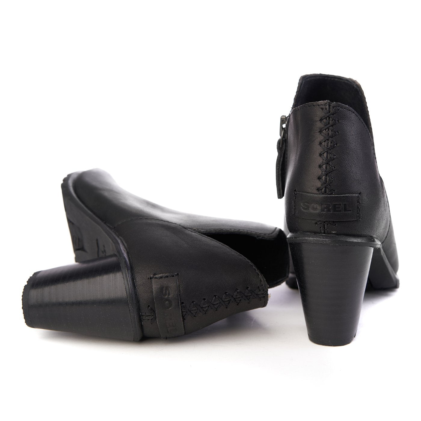 Stivali Sorel Nadia Bootie in pelle naturale Neri