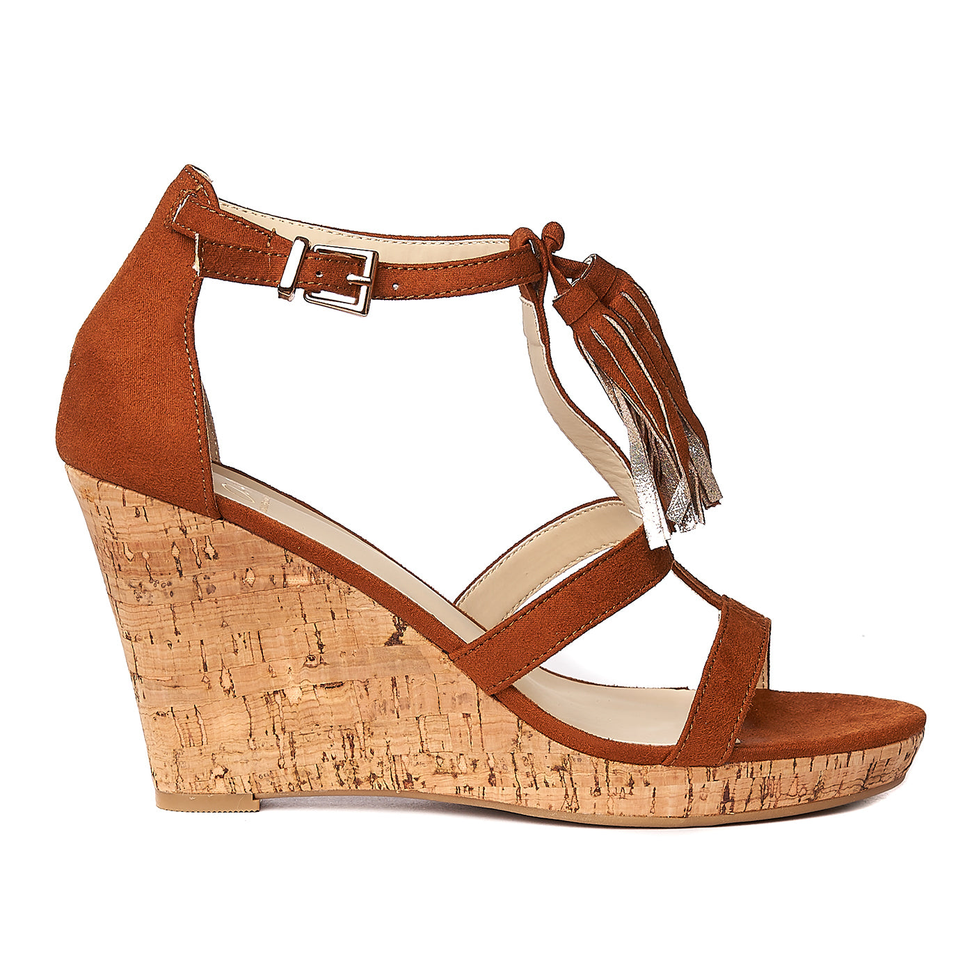 Sandály na platformě hnědé