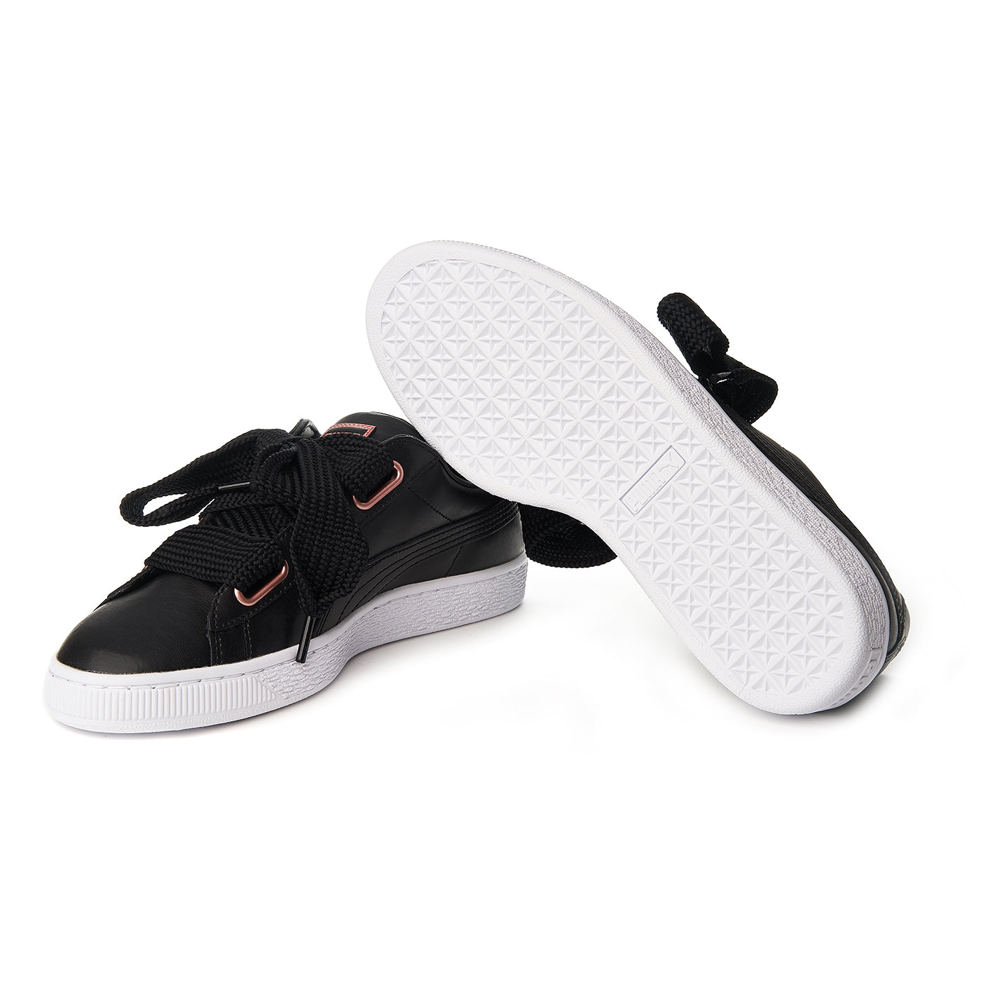 Puma Basket Heart Piele Negru