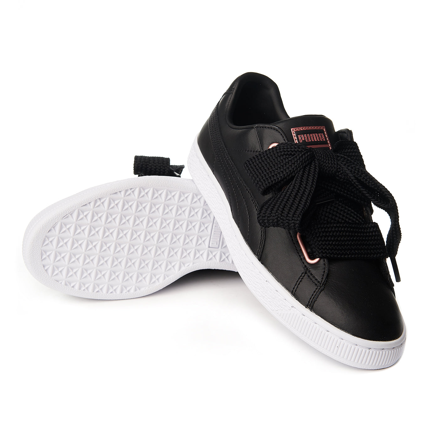 Puma Basket Heart Piele Negru