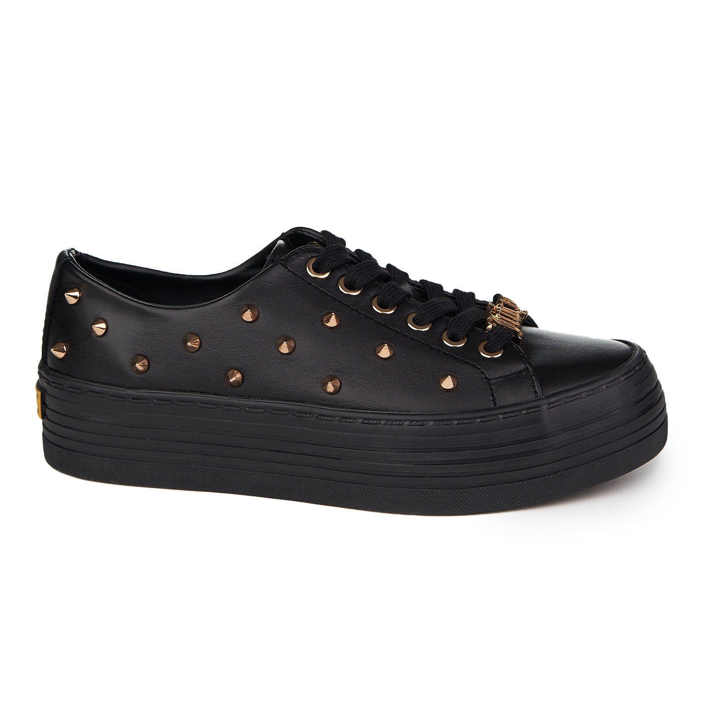 Sneakers Juicy Couture Pelle naturale Bianca Low Top Nera