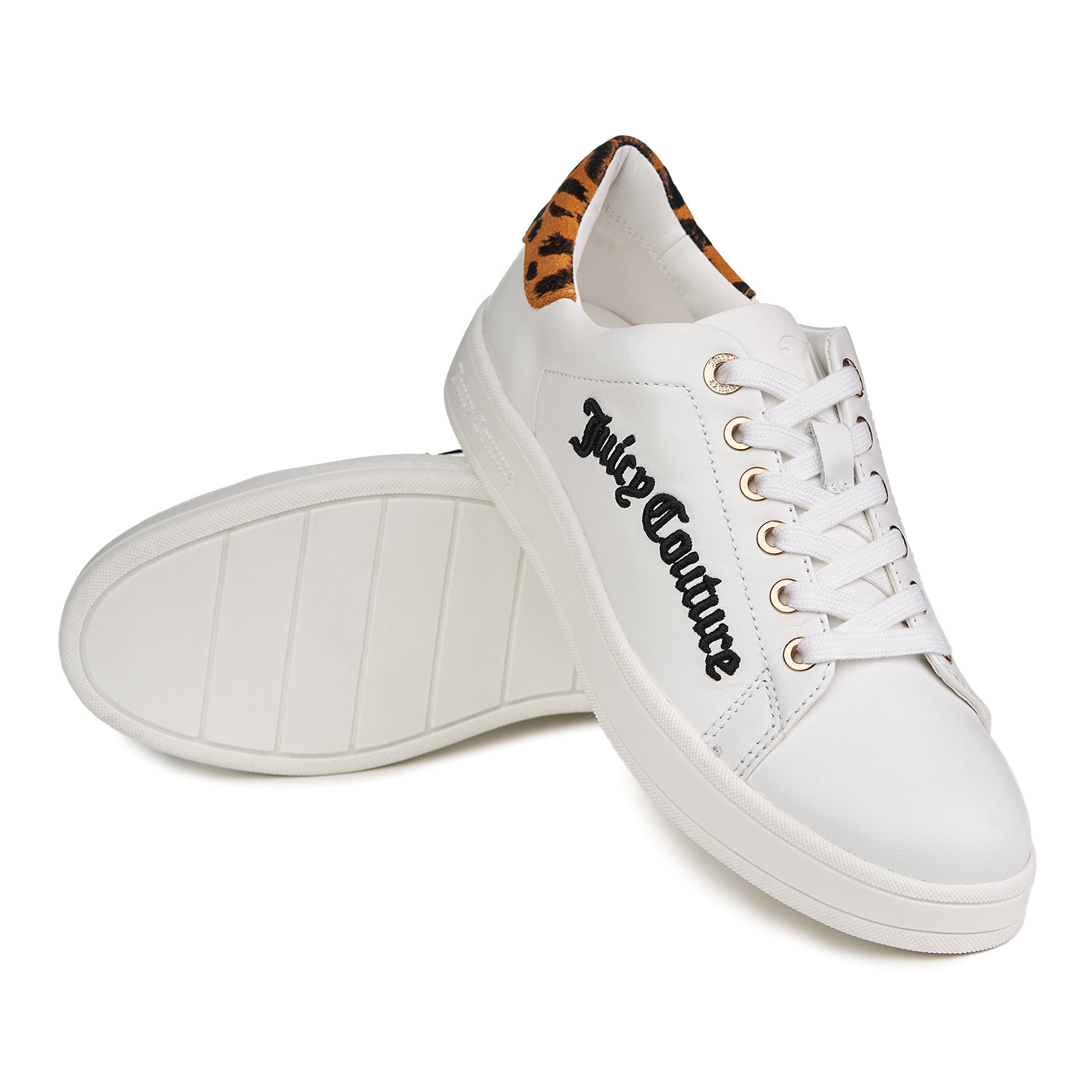 Juicy Couture natuurlijk lederen sneakers Carlie lage top