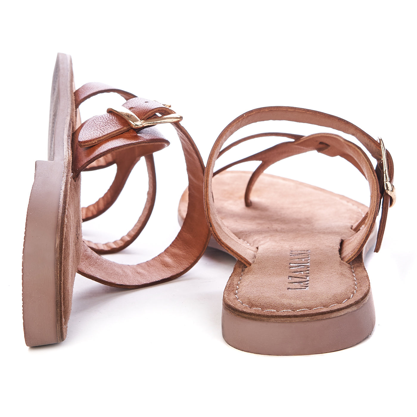 Lazamani Slippers Natural Leather