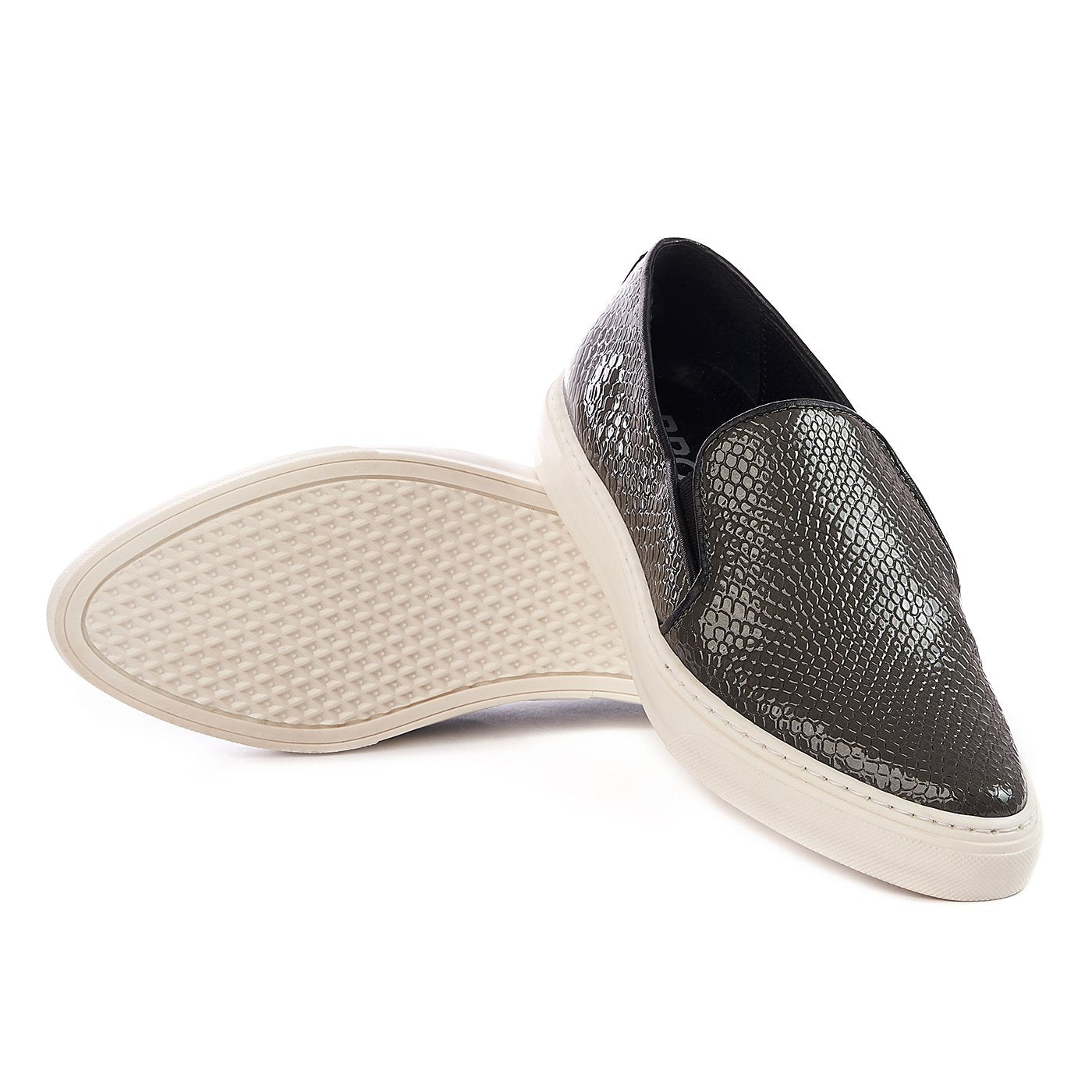 Pantofi Bronx piele naturala kaki zln 0163