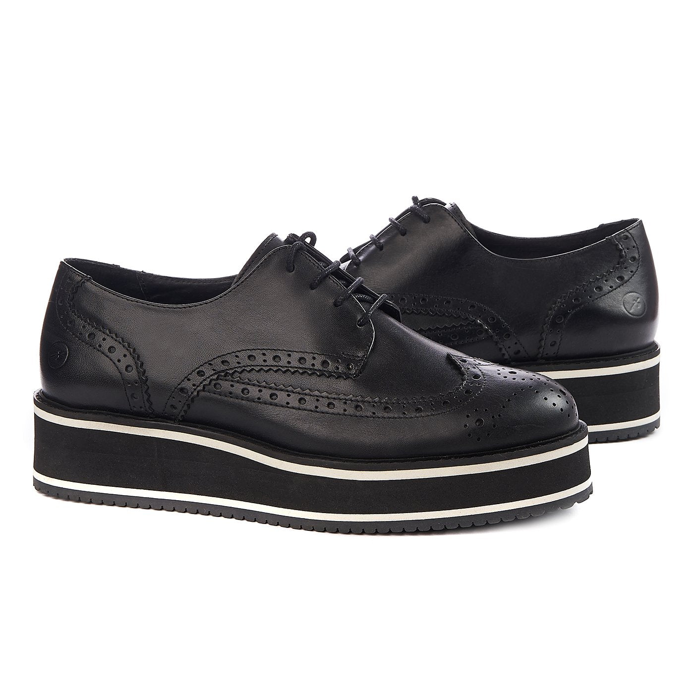 Bronx scarpe in pelle naturale nera zln 0162