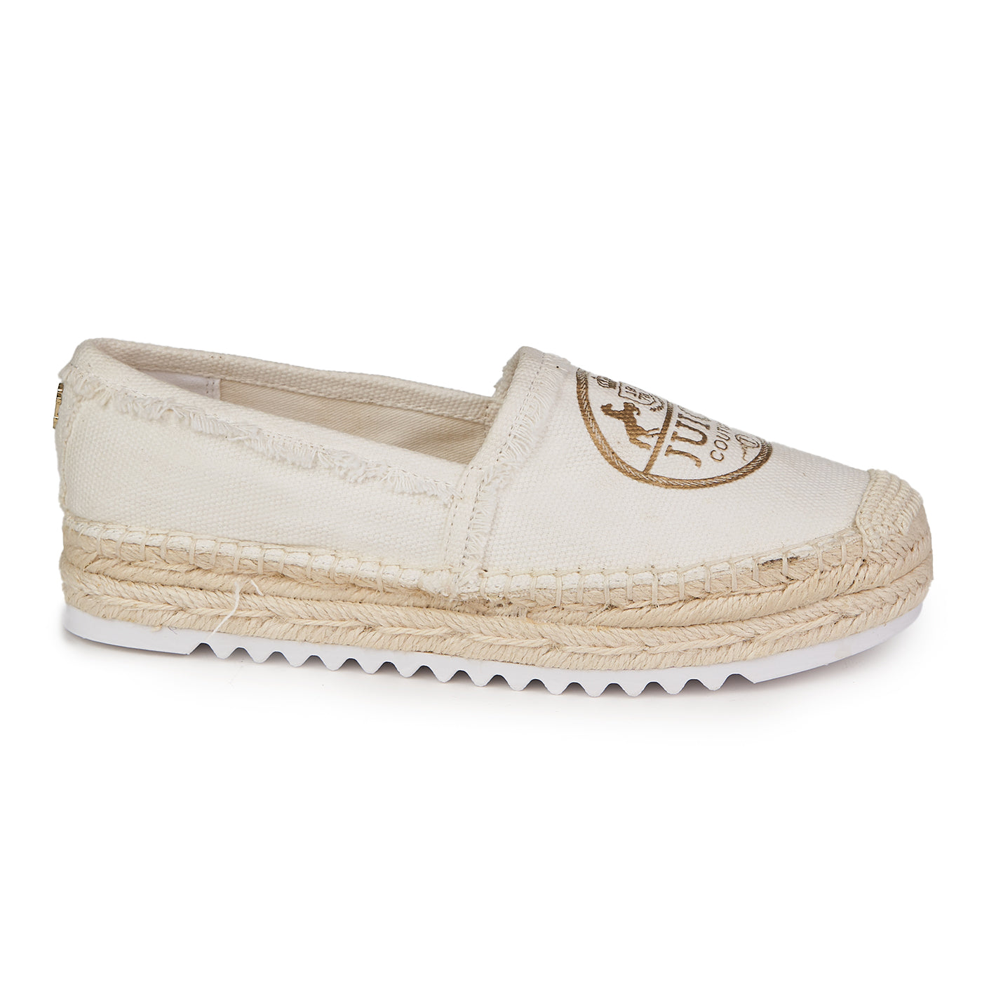 Espadrillas Juicy Couture da donna Yasmin tela pesante bianca