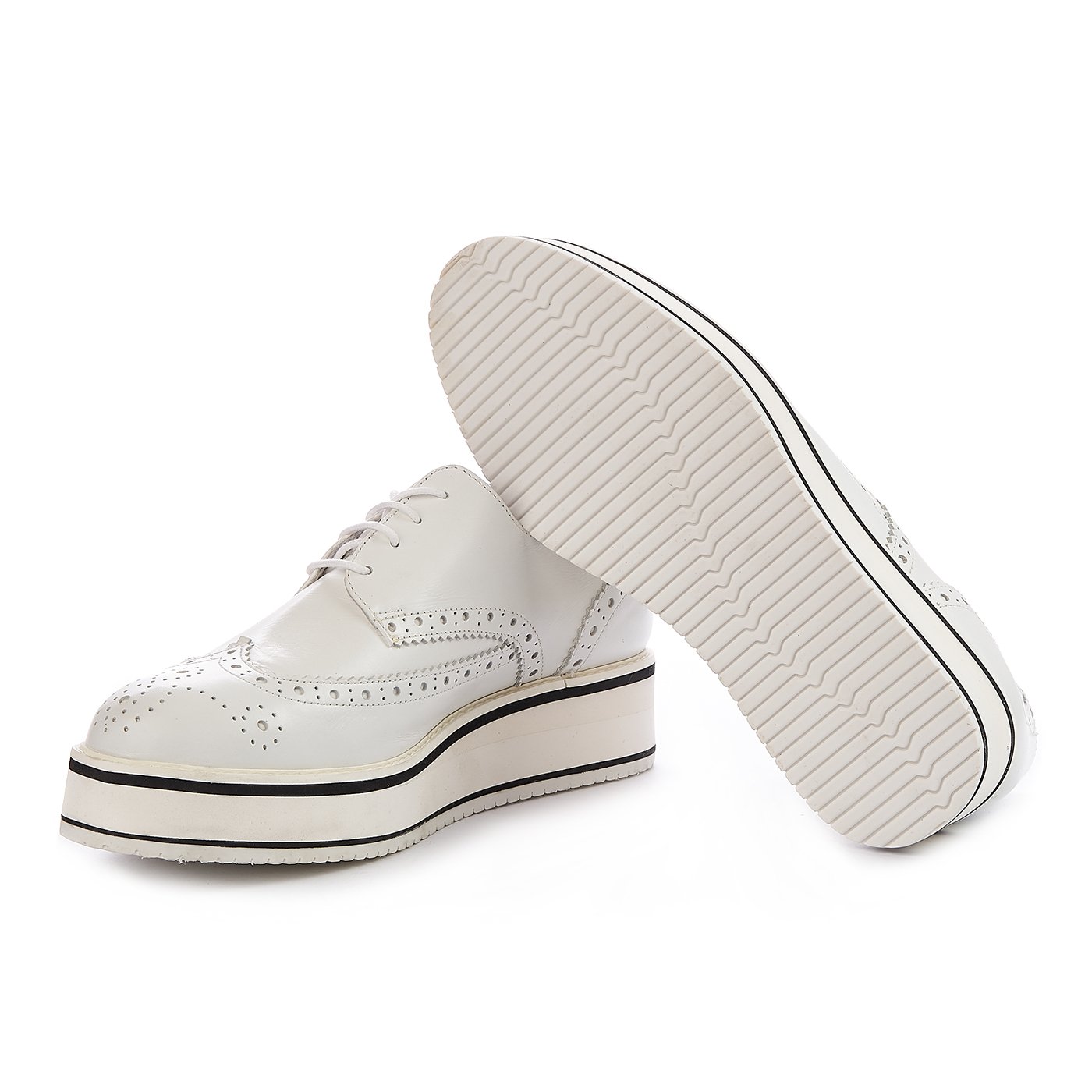 Bronx scarpe in pelle naturale bianco zln 0161