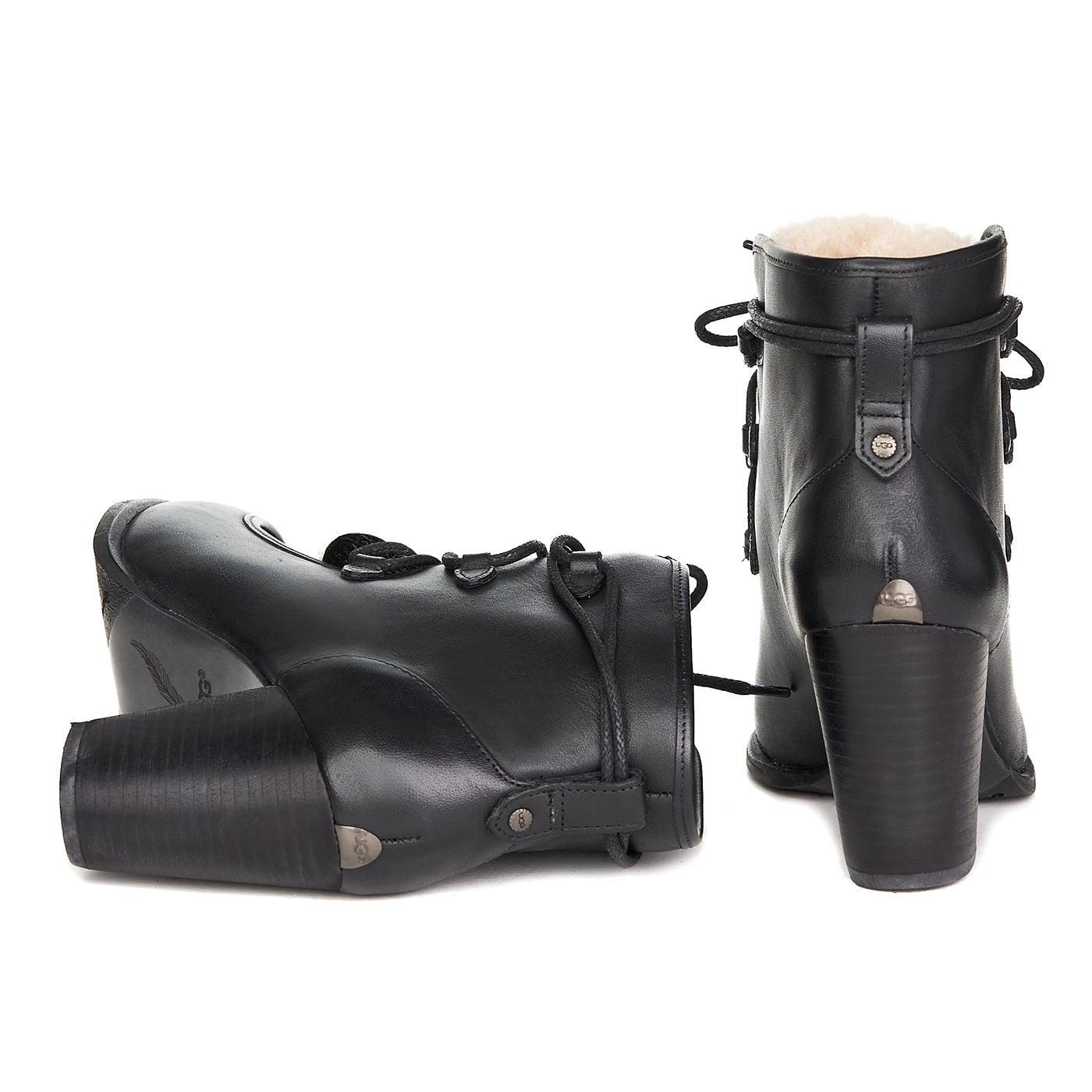 Ugg Stiefeletten Analise Exposed Fur Naturleder Schwarz