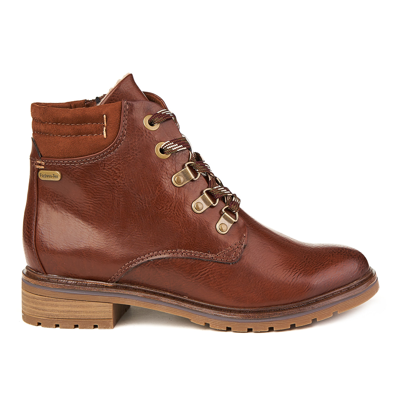 Marco Tozzi Botas De Piel Chestnut Ac Castaño
