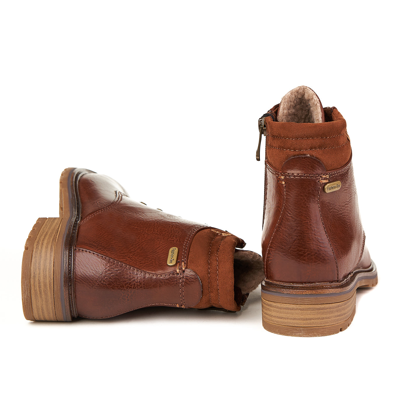 Marco Tozzi Botas De Piel Chestnut Ac Castaño