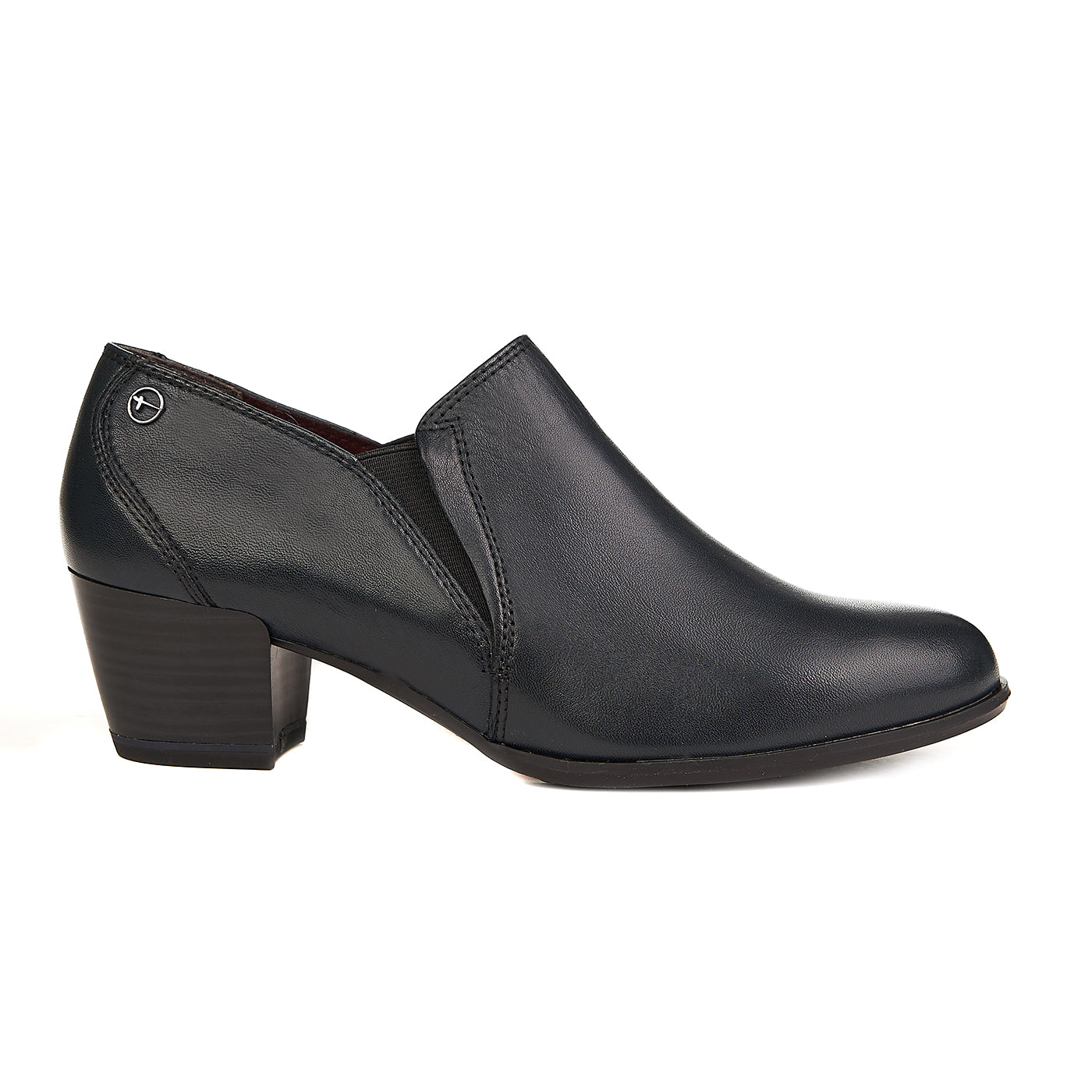 Buty Tamaris Oryginalne Skórzane Granatowo-Niebieskie