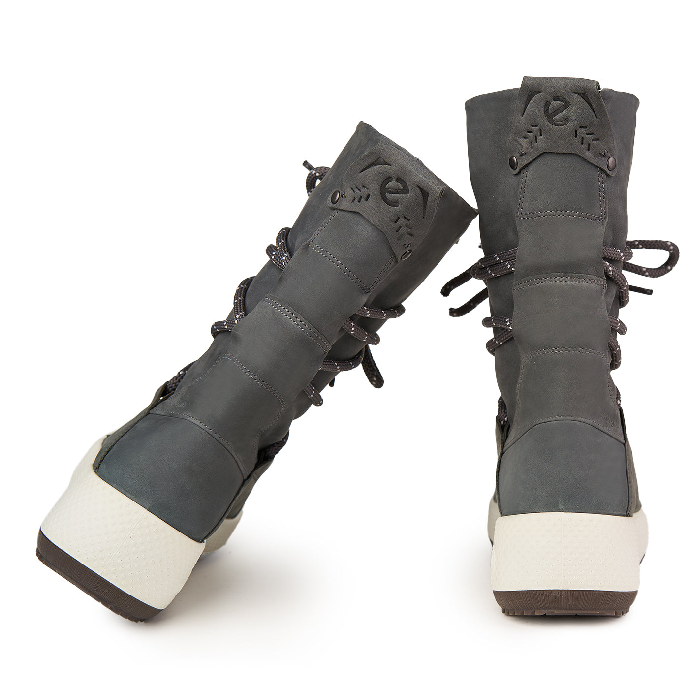 Bottes de neige Ecco Dark Shadow en cuir véritable