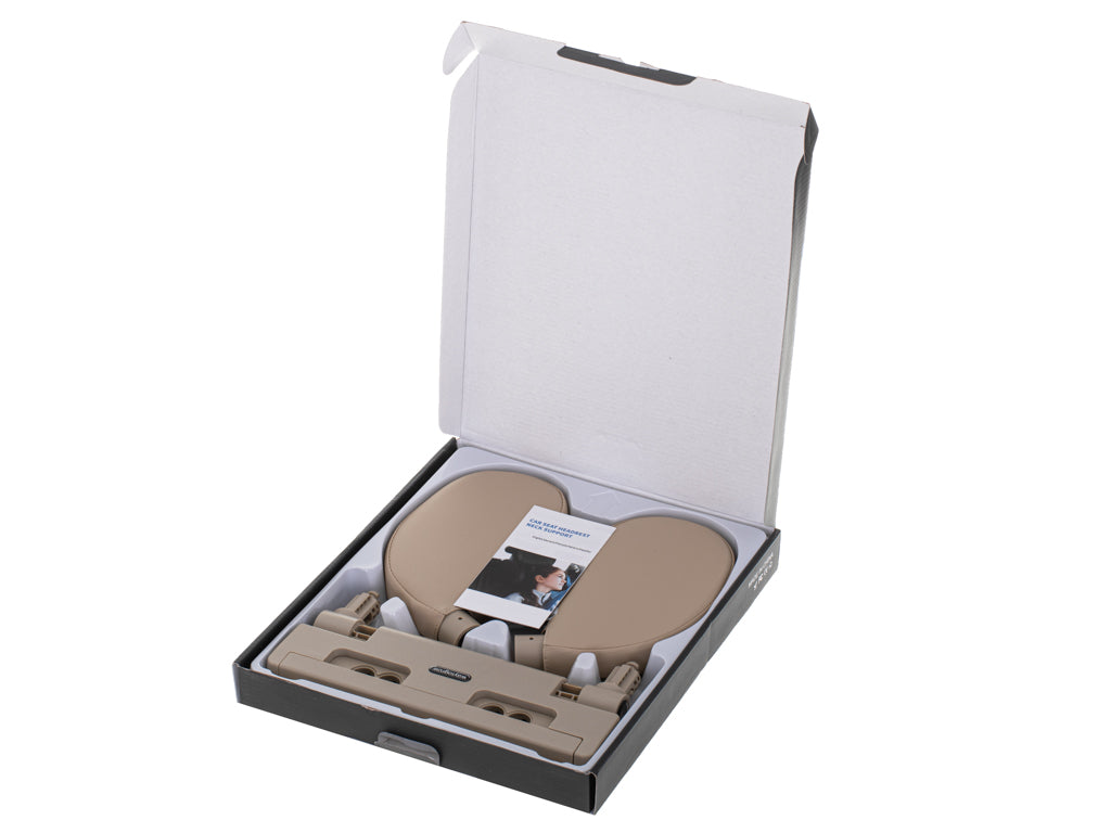 Head And Neck Adjustable Car Headrest Beige