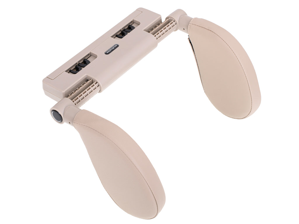 Head And Neck Adjustable Car Headrest Beige