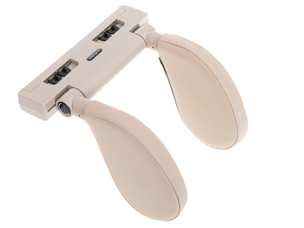 Head And Neck Adjustable Car Headrest Beige