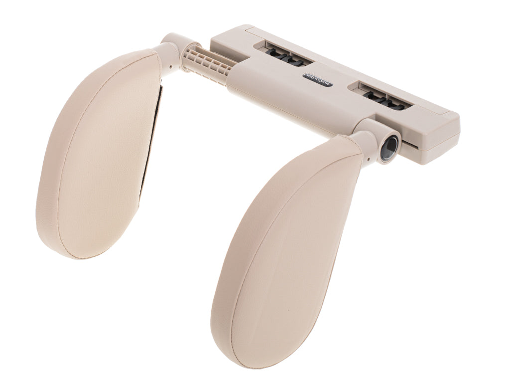 Head And Neck Adjustable Car Headrest Beige