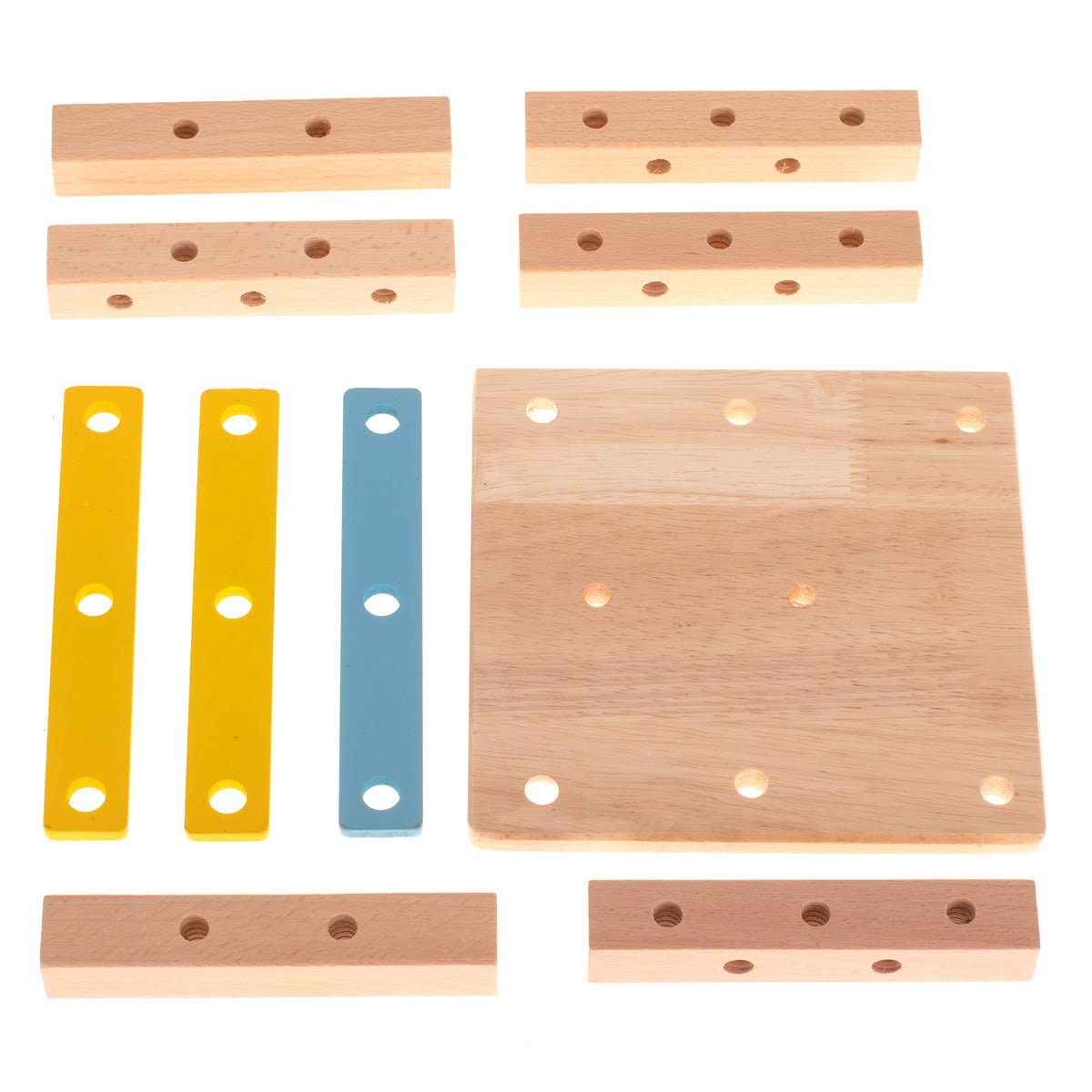Workshop Educational Chair Wooden Blocks Construction Set 49el.