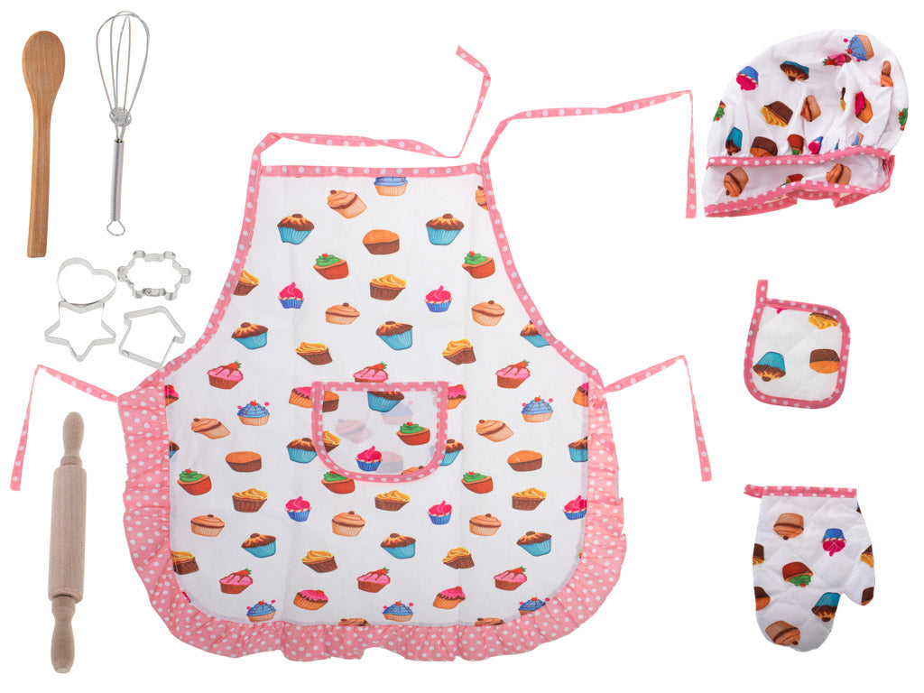 Kitchen Set For Cooking Apron + Accessories