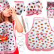 Kitchen Set For Cooking Apron + Accessories