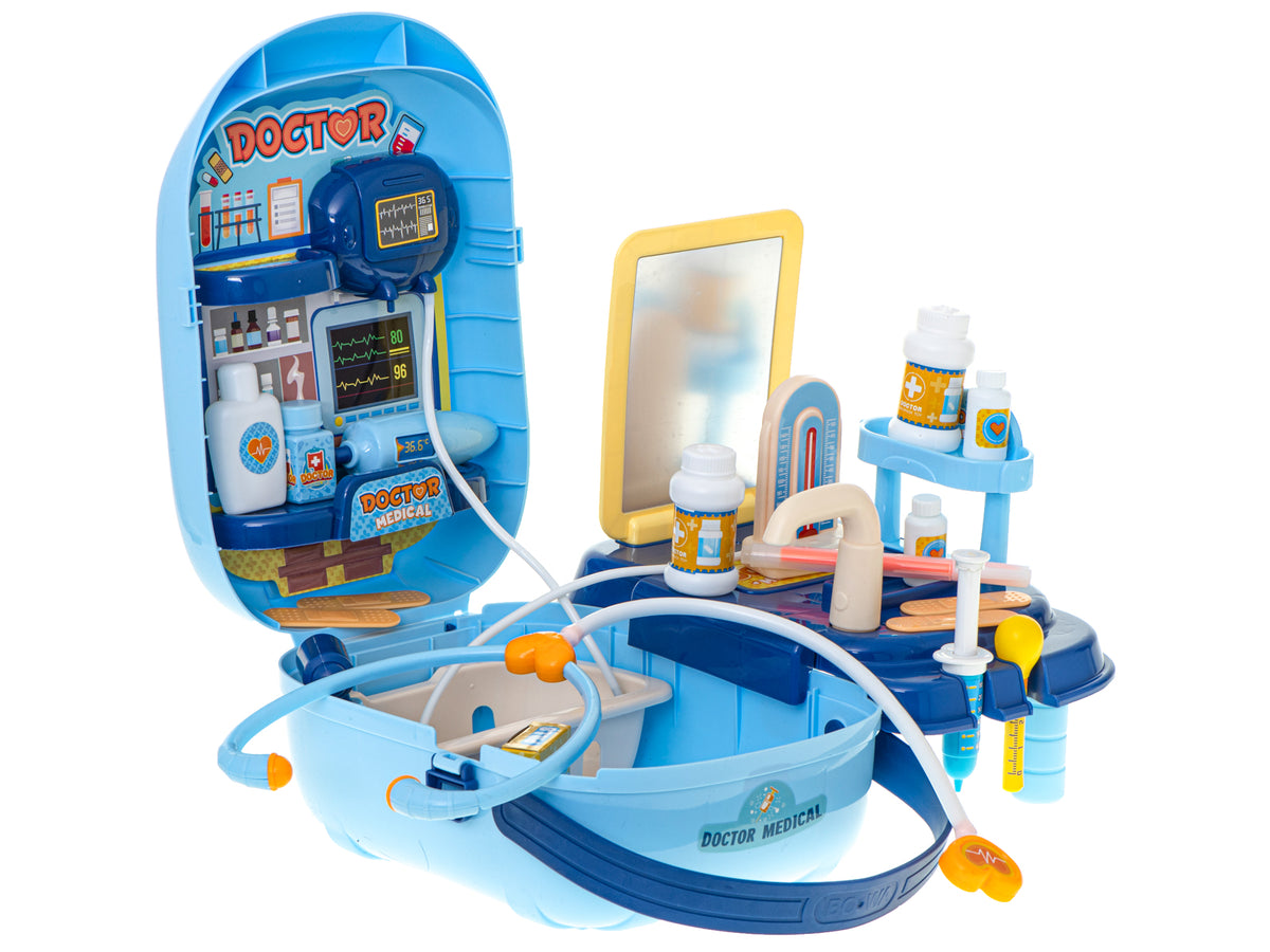Doktersset met accessoires in een koffer 34el. + Tafel